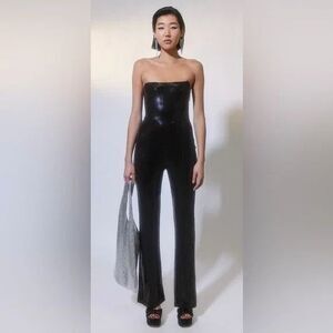 Urban Outfitters NWT MED Strapless Sequined Jumpsuit Corset Club Party Nightlife